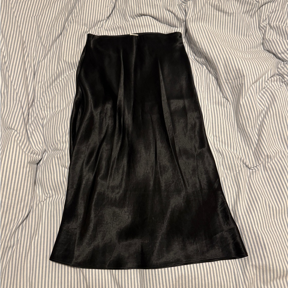 Babaton Slip Satin Midi Skirt